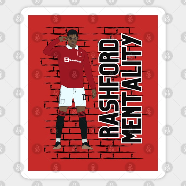 Marcus Rashford Mentality Focus Goal Celebration Sticker by Hevding